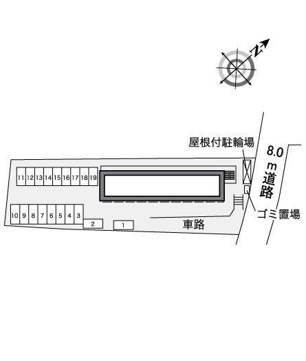 グリーングラスⅠ(36960)の駐車配置図