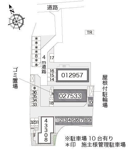 Ｅａｓｔ　ａｕｋ　Ⅲ(27533)の駐車配置図