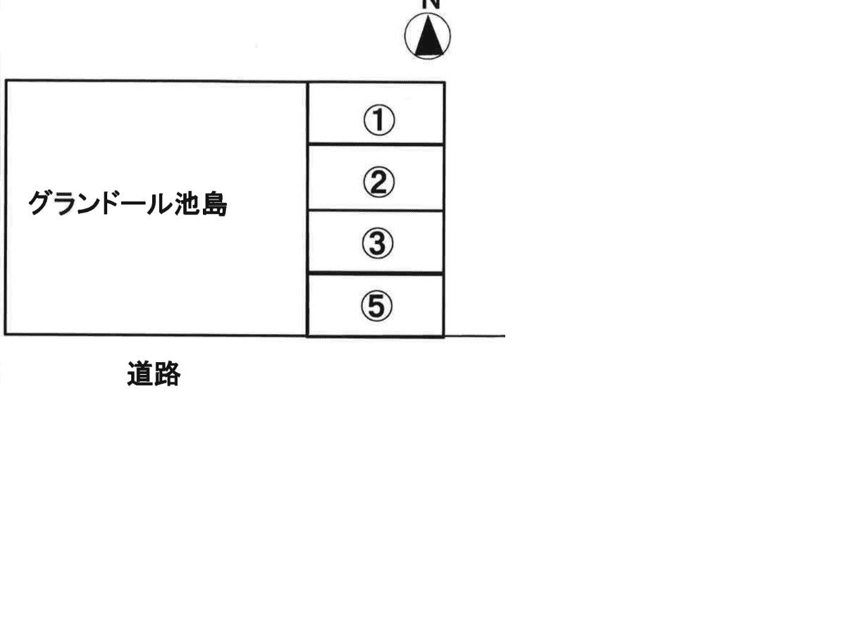 グランドール池島の駐車配置図