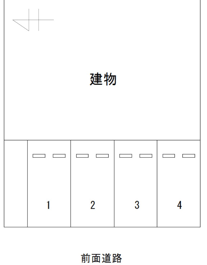 FK松戸市五香駐車場の駐車配置図
