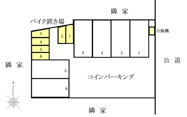 ミノラスパーキング南蒲田２丁目第２の駐車配置図