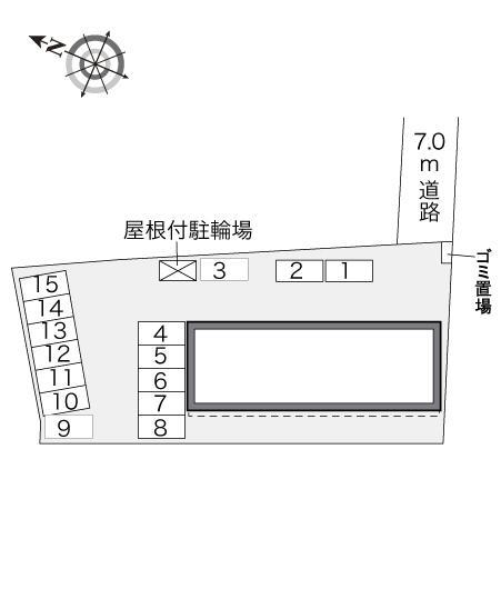 プレジールさくら(28912)の駐車配置図