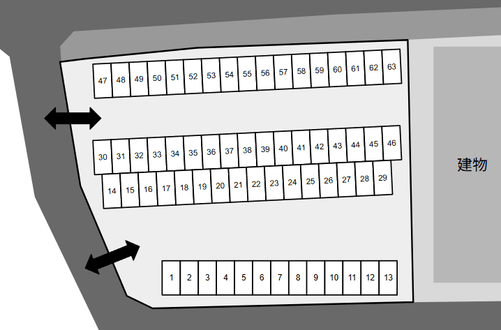 ＣＧパーキングの駐車配置図