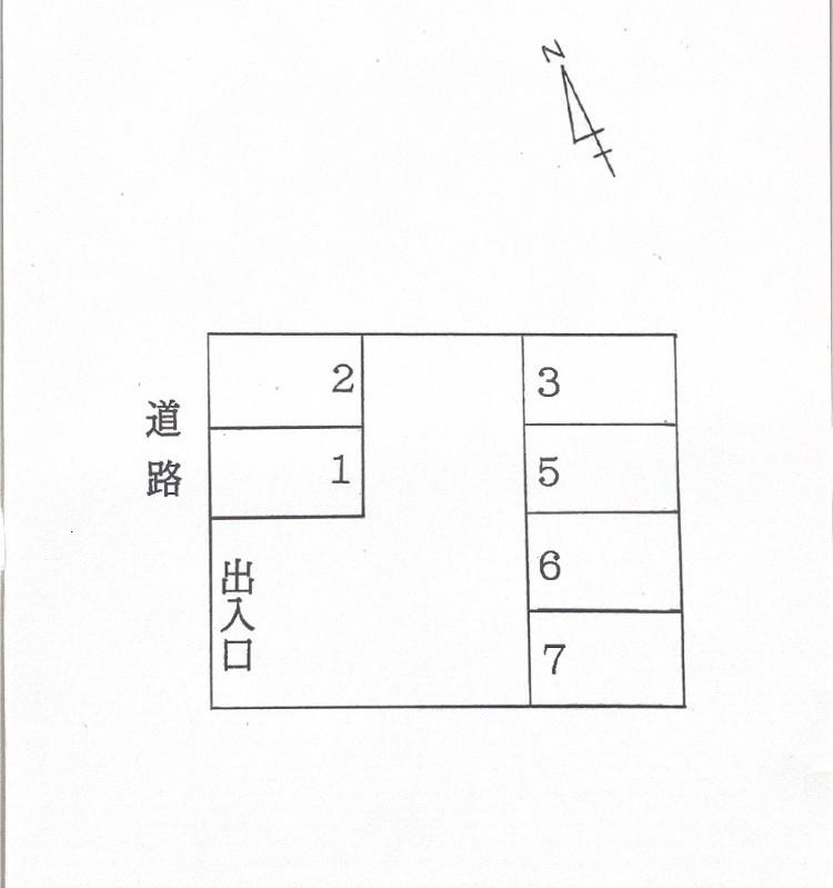 水野団地③の駐車配置図