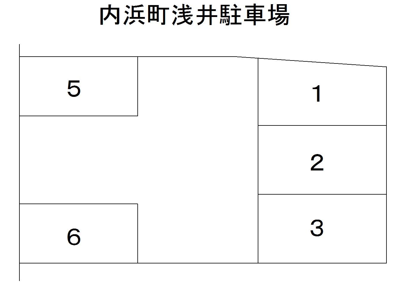 内浜町浅井駐車場の駐車配置図
