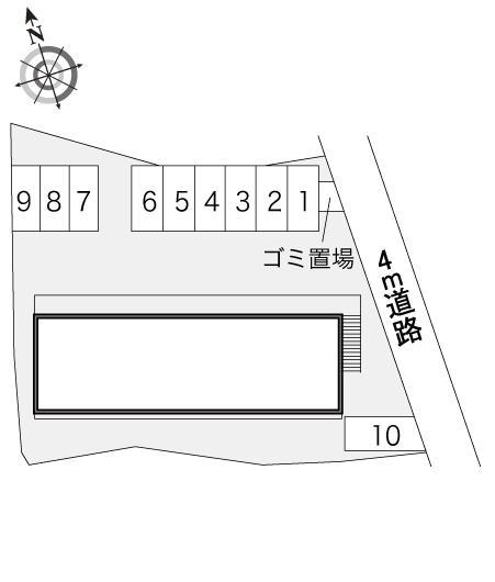 登美丘(17648)の駐車配置図