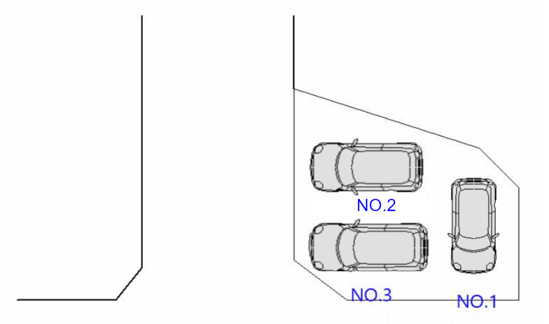 セキセイ南沢又字中條月極駐車場の駐車配置図
