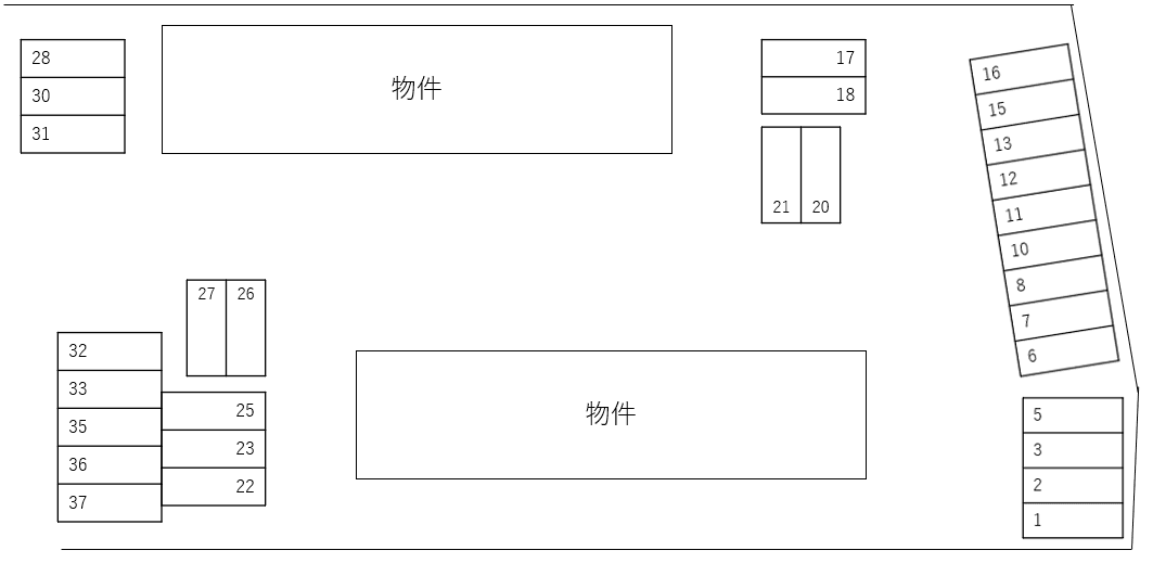 ＧＲＡＮＤ ＣＨＡＲＩＯＴ Ａの駐車配置図