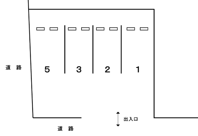 三光パーキングの駐車配置図