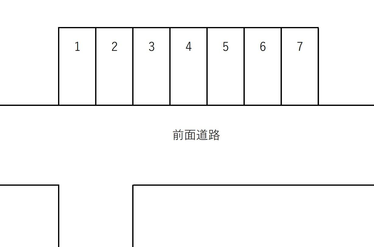 坪井駐車場の駐車配置図
