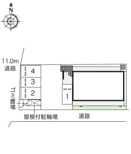 サンシャイン箕輪(47154)の駐車配置図