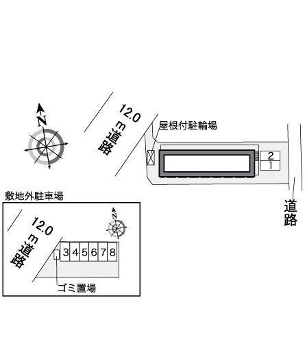 セレッソ(38209)の駐車配置図
