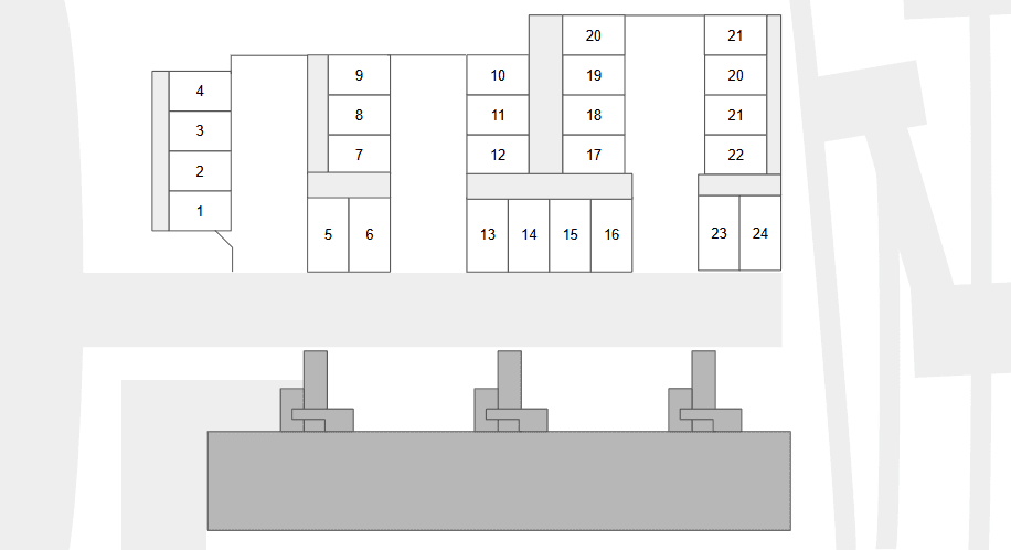 黒松_Ｃ地区の駐車配置図