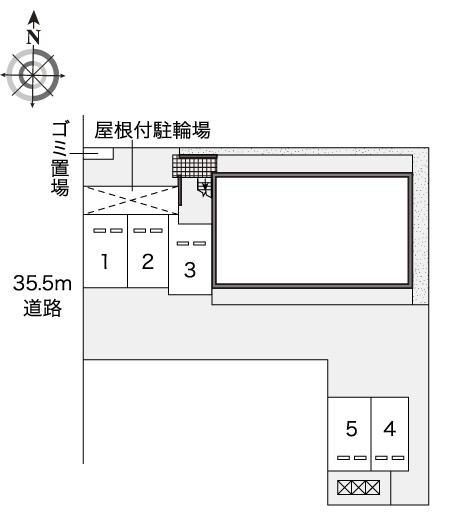 シャルマン　タナカⅡ(46108)の駐車配置図