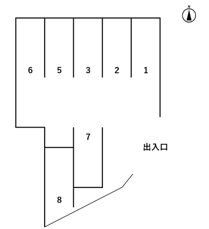 ＡＯＮ２３３パーキングの駐車配置図