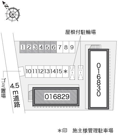 グランドゥールＡ(16829)の駐車配置図