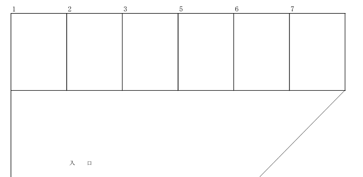 第23ランディパーキングの駐車配置図