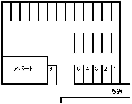 大江5丁目駐車場の駐車配置図