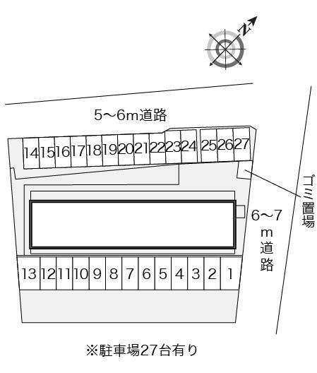 追分(8695)の駐車配置図