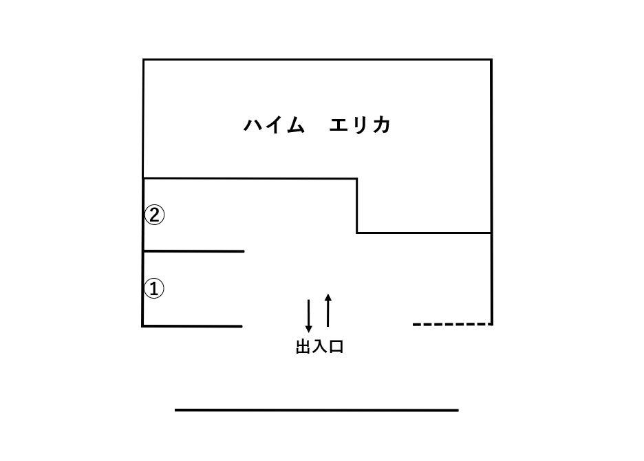 ハイムエリカの駐車配置図