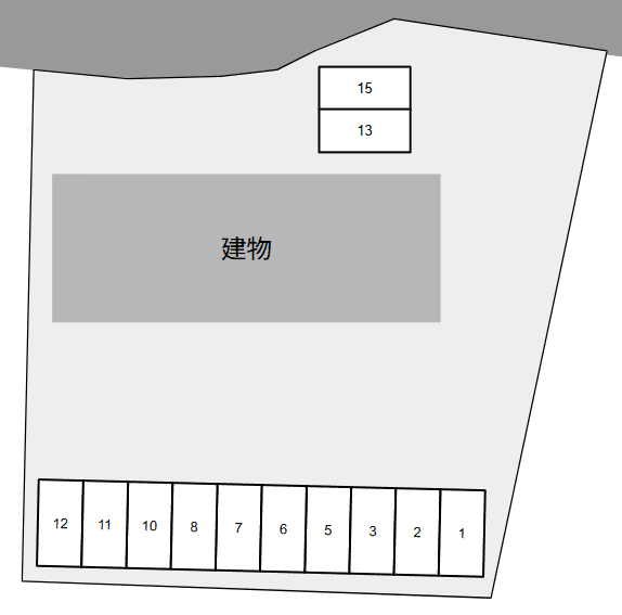 シャリオ・つくば別駐車場の駐車配置図