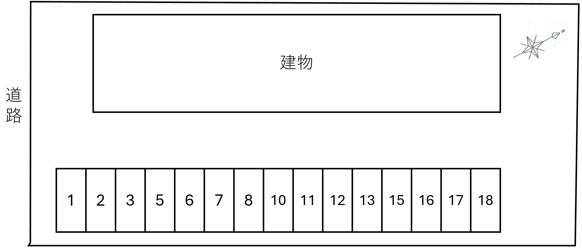 ポラリスの駐車配置図
