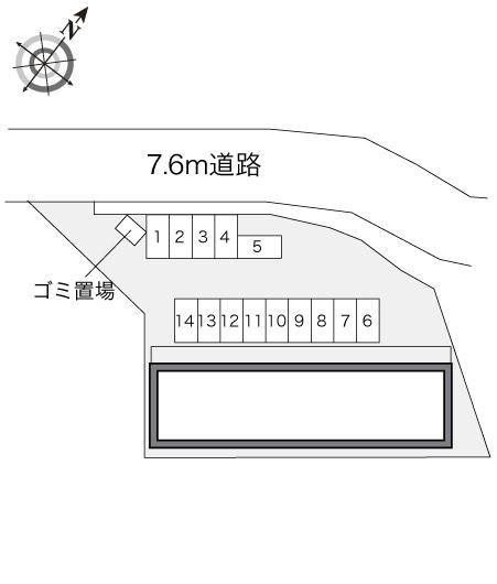 眺望(22251)の駐車配置図
