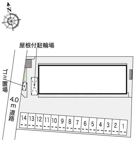ラ　ファミーユ(48129)の駐車配置図