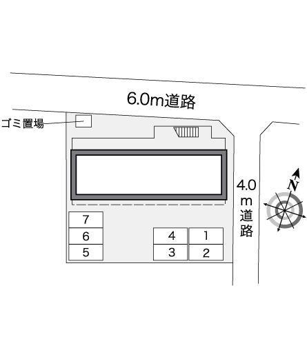 メゾンＴ　４(25089)の駐車配置図