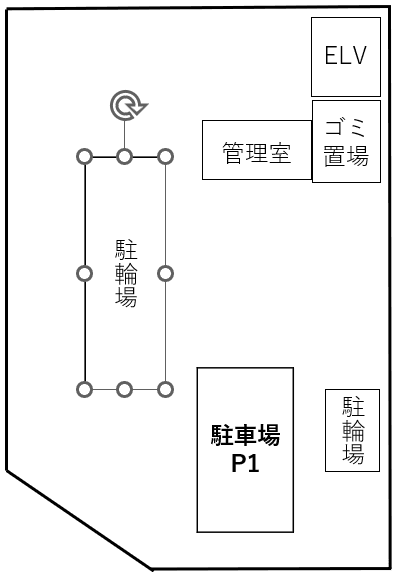 レガリス西日暮里ステーションフロントの駐車配置図