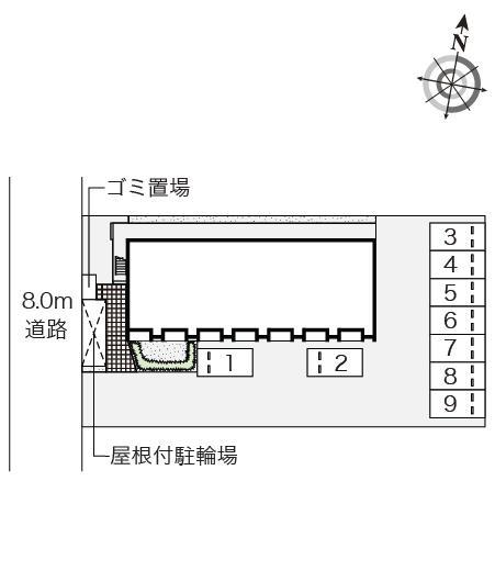 カーサフェリーチェ(55301)の駐車配置図