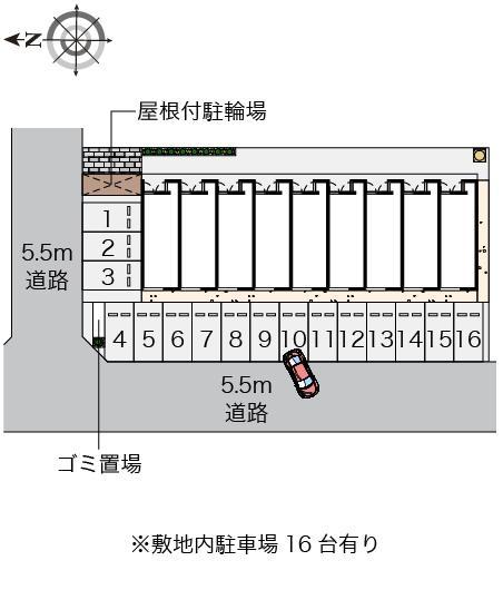 藤Ｂ(46611)の駐車配置図