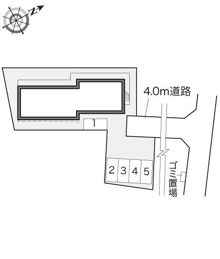 サージュ　はまの(19988)　敷地外駐車場の駐車配置図