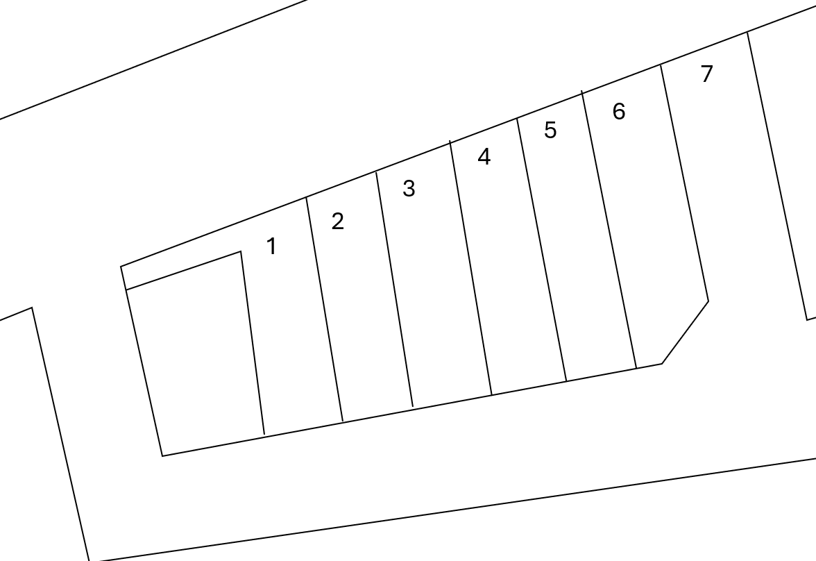 三友開発の駐車配置図