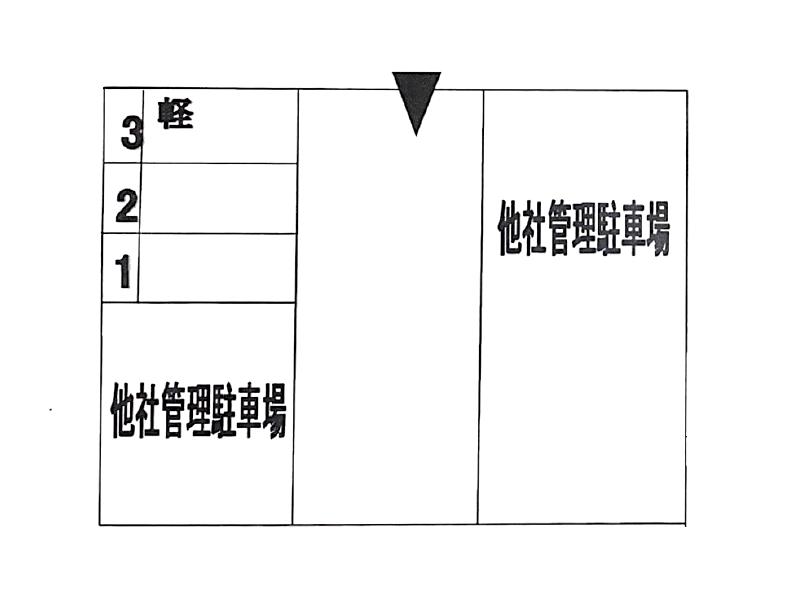小川１６６５Ｐの駐車配置図