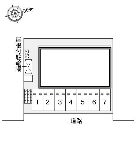 トリニティ南福島(45713)の駐車配置図