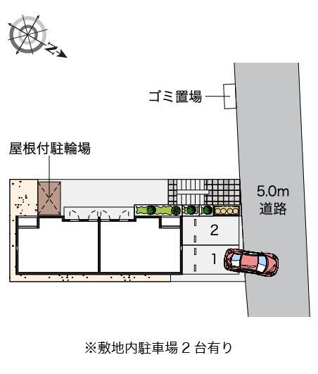 ウエストゴールドⅢ(52945)の駐車配置図