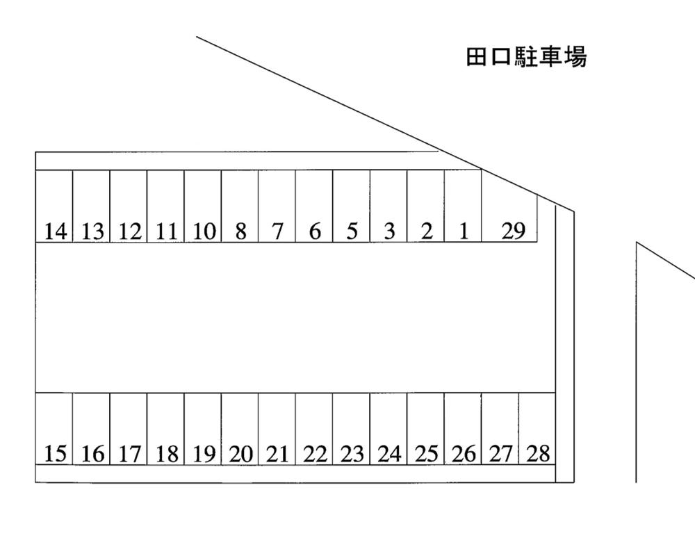 田口駐車場の駐車配置図