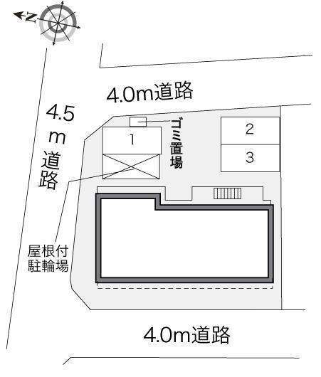コットンハウス(31809)の駐車配置図