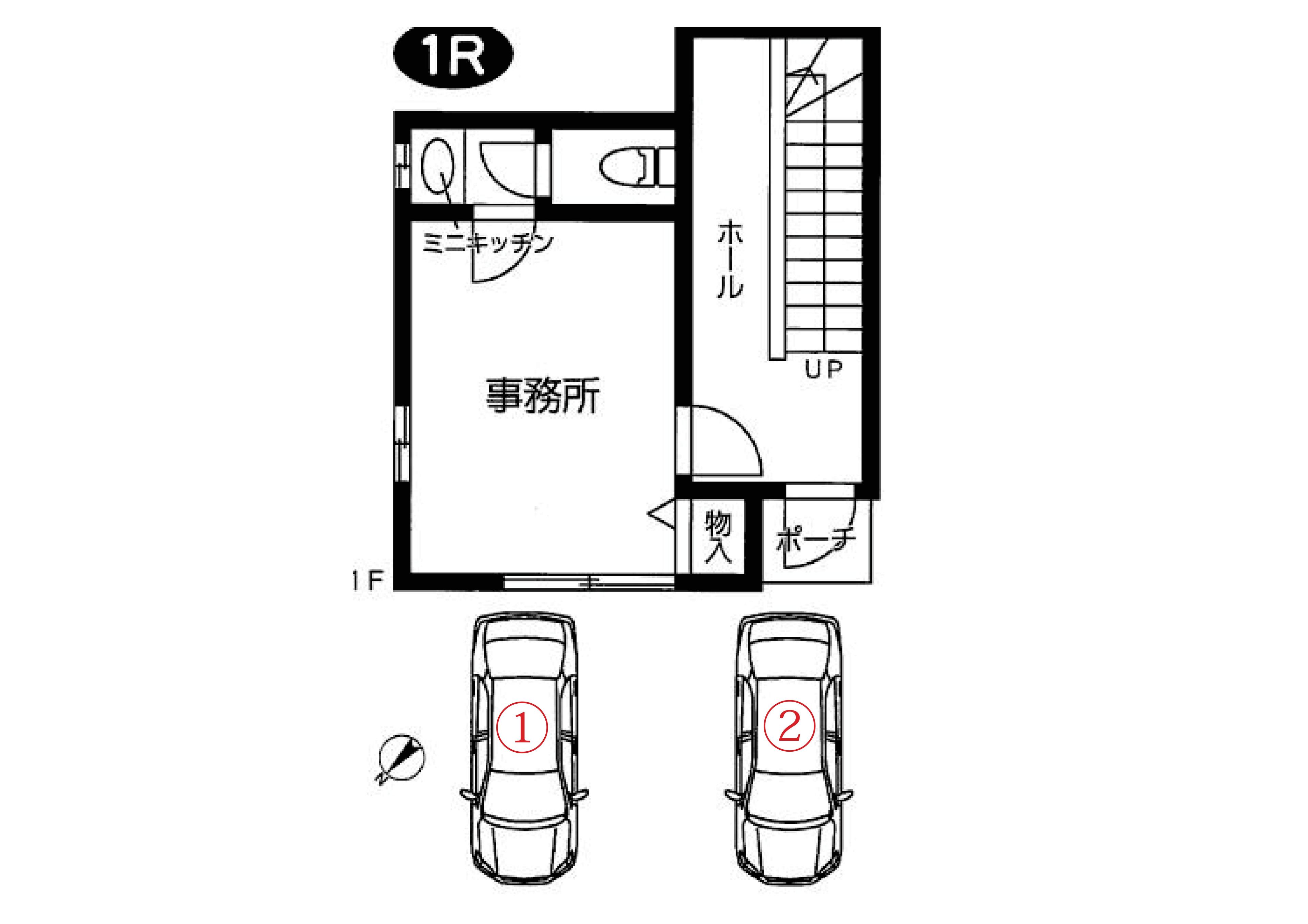 MMハイツ参番館の駐車配置図