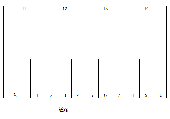 山崎駐車場Ａの駐車配置図