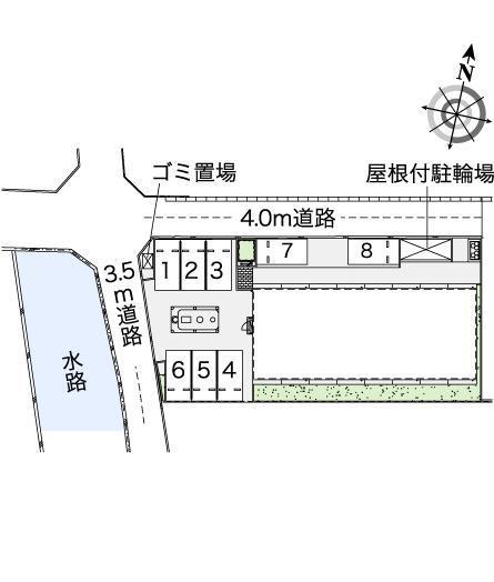 ヴィラ須賀(43808)の駐車配置図