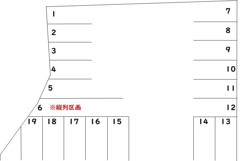 モリ駐車場の駐車配置図
