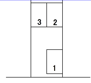 中川駐車場の駐車配置図
