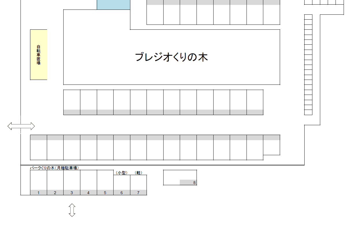 パークくりの木の駐車配置図