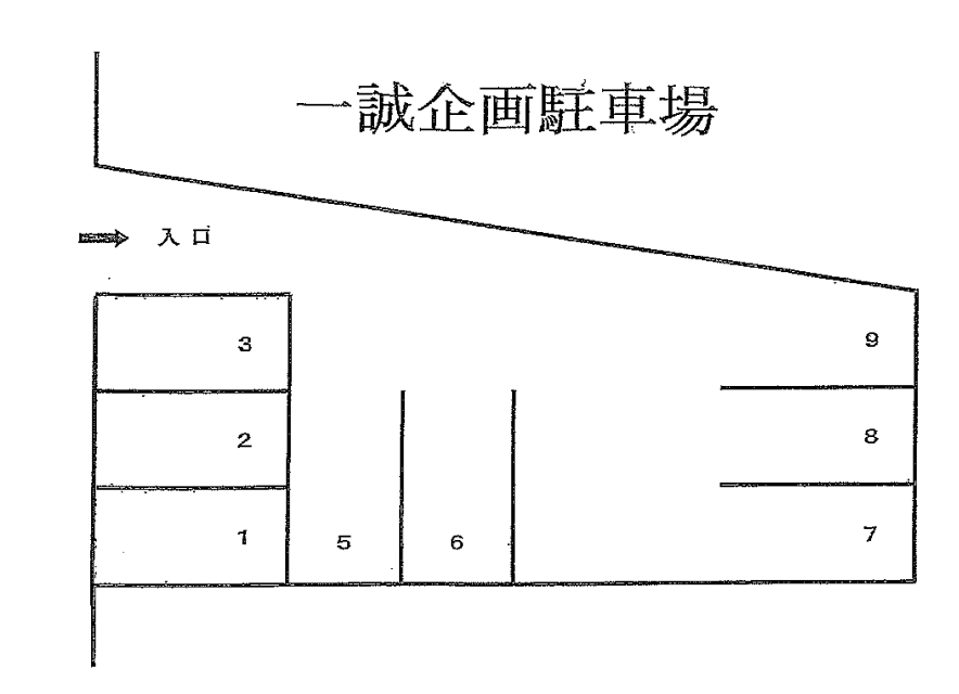 一誠企画駐車場の駐車配置図