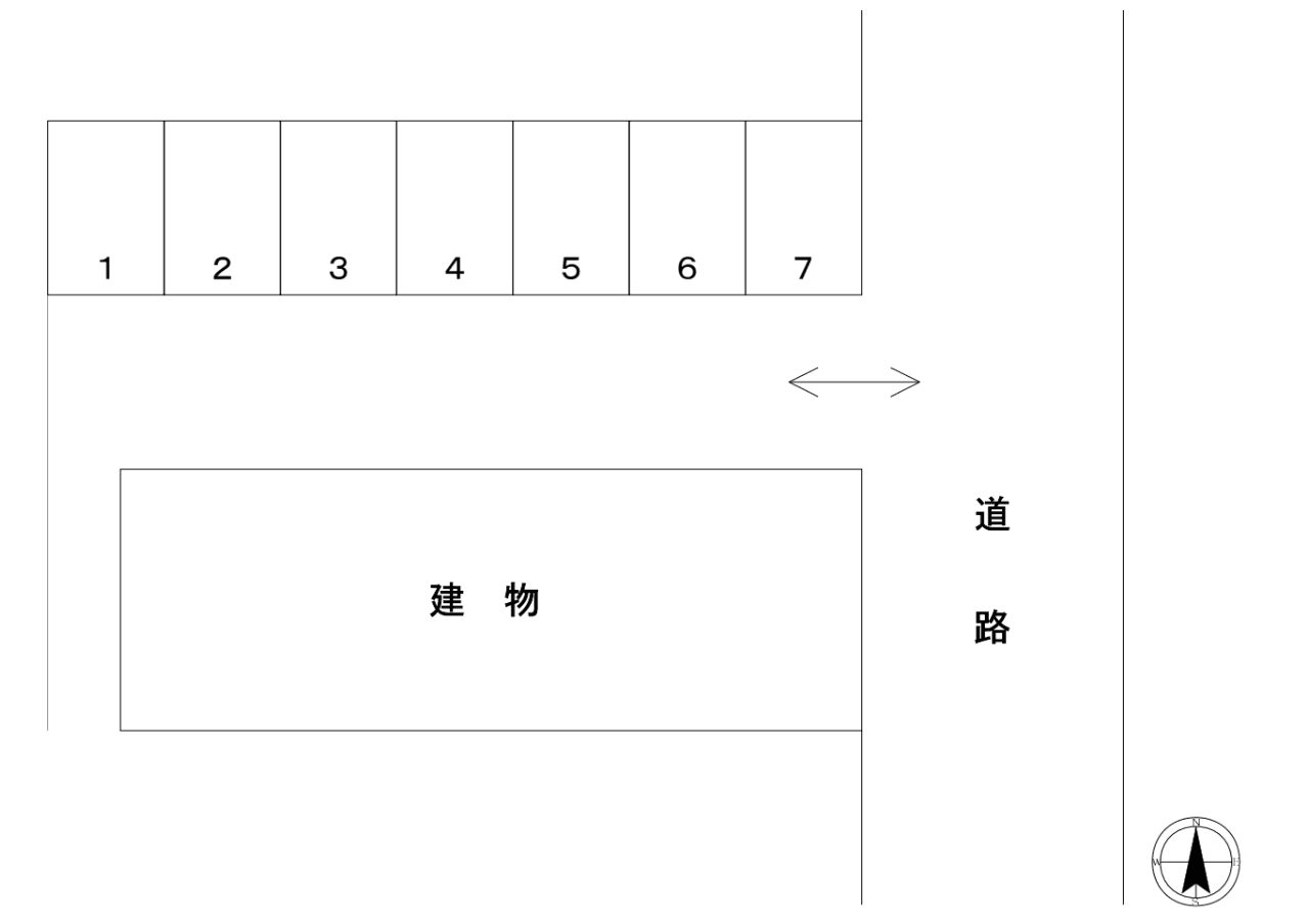 稲垣パーキングの駐車配置図