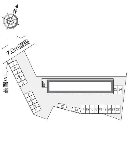ＡＩ(22001)の駐車配置図