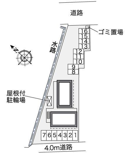 ウォーターロード(35126)の駐車配置図
