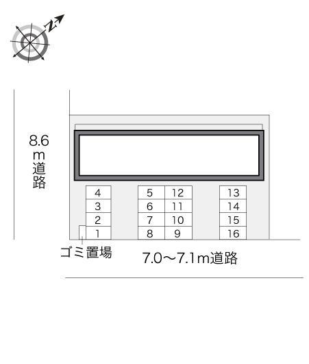 トウダイ(21205)の駐車配置図